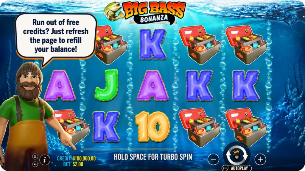 Free credit balance refresh demo slot Big Bass